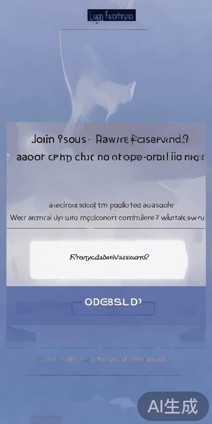 登录过程中，密码的正确性至关重要。如果忘记密码，可